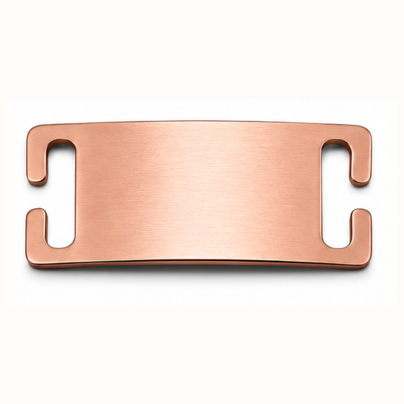 Personalized Rectangle Slide-On Pet ID Tag – Stainless Steel Custom Engraved Dog & Cat Collar Name Plate