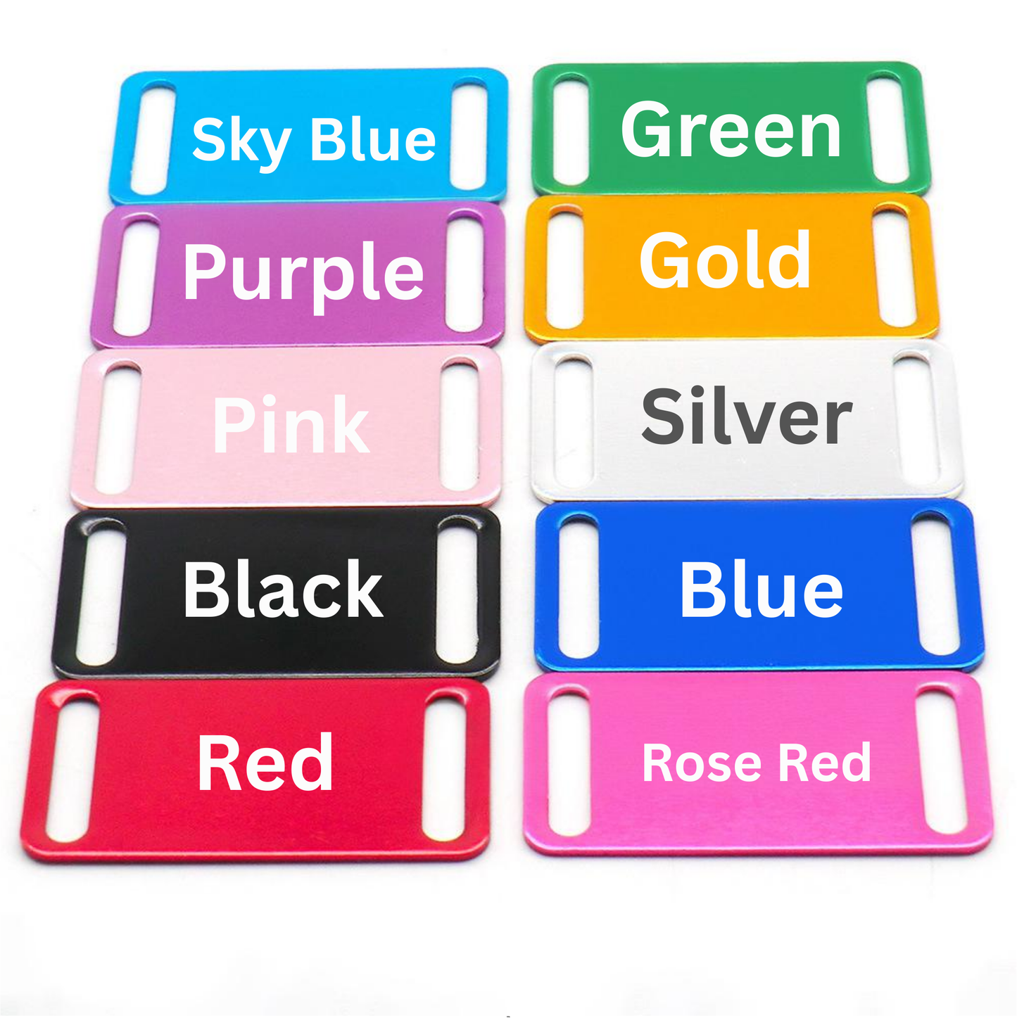 Personalized Slide-On Pet Tag – Engraved Silent Dog ID Tag, Noiseless Cat Collar