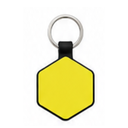Personalized Silicone Hexagon Pet ID Tag – Custom Dog & Cat Name Tag with Phone Number