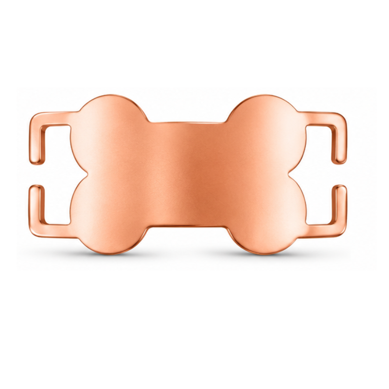 Personalized Slide-On Bone Pet ID Tag – Stainless Steel Custom Engraved Dog & Cat Collar Name Plate