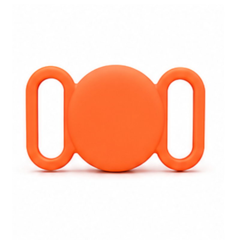 Silicone AirTag Round Holder for Dog & Cat Collars – Secure Pet Tracking Case