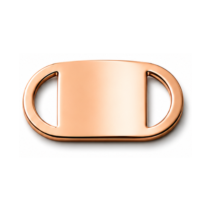 Personalized Slide-On Pet ID Tag – Stainless Steel Custom Engraved Dog & Cat Collar Name Plate