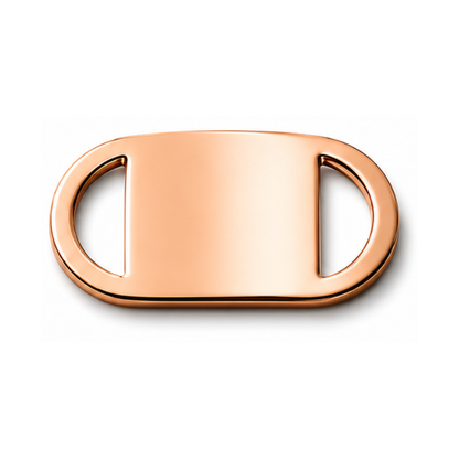 Personalized Slide-On Pet ID Tag – Stainless Steel Custom Engraved Dog & Cat Collar Name Plate