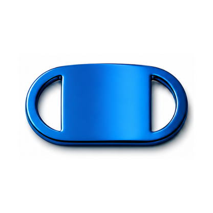 Personalized Slide-On Pet ID Tag – Stainless Steel Custom Engraved Dog & Cat Collar Name Plate
