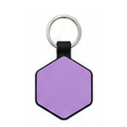 Personalized Silicone Hexagon Pet ID Tag – Custom Dog & Cat Name Tag with Phone Number