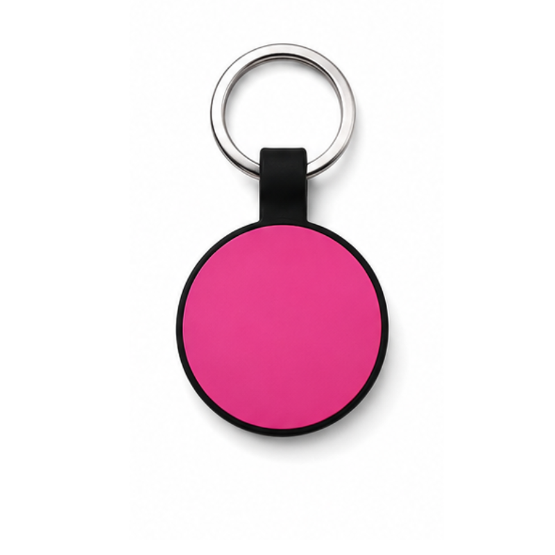 Personalized Silicone Round Pet ID Tag – Custom Dog & Cat Name Tag with Phone Number