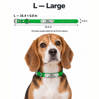 Personalized Rectangle Stainless Steel Slide-On Pet ID Tag – Custom Engraved Dog & Cat Collar Name Plate (Copy)