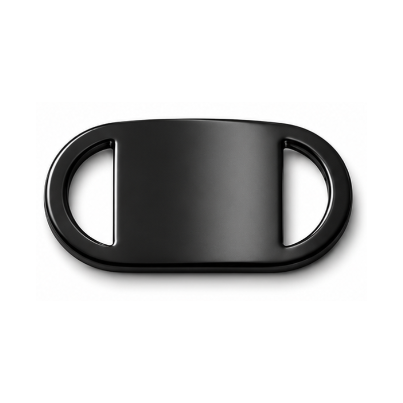 Personalized Slide-On Pet ID Tag – Stainless Steel Custom Engraved Dog & Cat Collar Name Plate