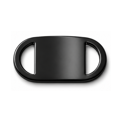 Personalized Slide-On Pet ID Tag – Stainless Steel Custom Engraved Dog & Cat Collar Name Plate