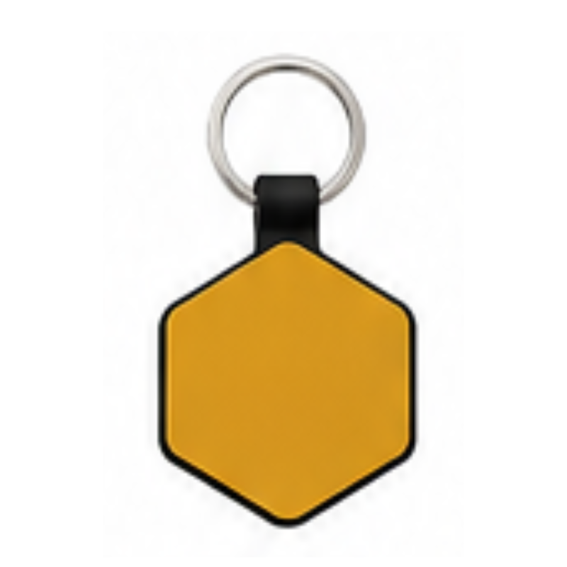 Personalized Silicone Hexagon Pet ID Tag – Custom Dog & Cat Name Tag with Phone Number