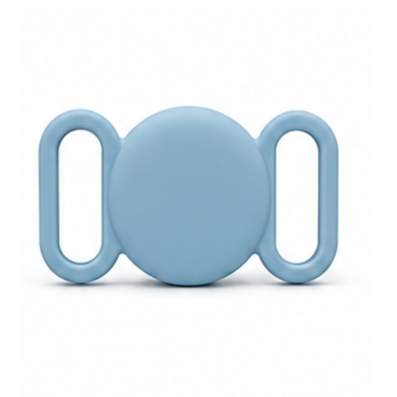 Silicone AirTag Round Holder for Dog & Cat Collars – Secure Pet Tracking Case