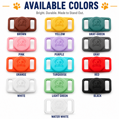 Silicone AirTag Holder for Dog & Cat Collars – Secure Pet Tracking Case