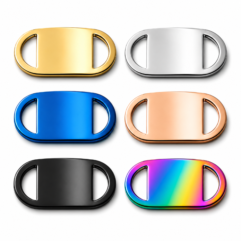 Personalized Slide-On Pet ID Tag – Stainless Steel Custom Engraved Dog & Cat Collar Name Plate