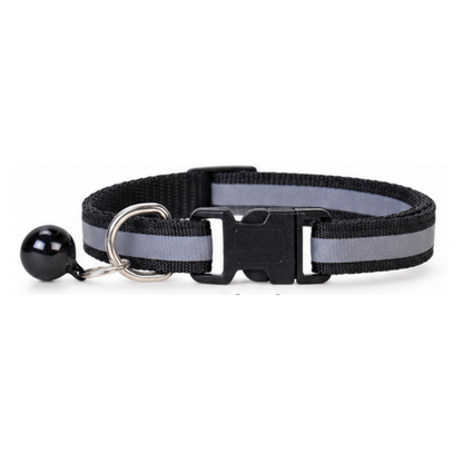 Reflective Dog, Cat Collar with Bell – Adjustable Nylon Safety Collar for Cats and Kittens