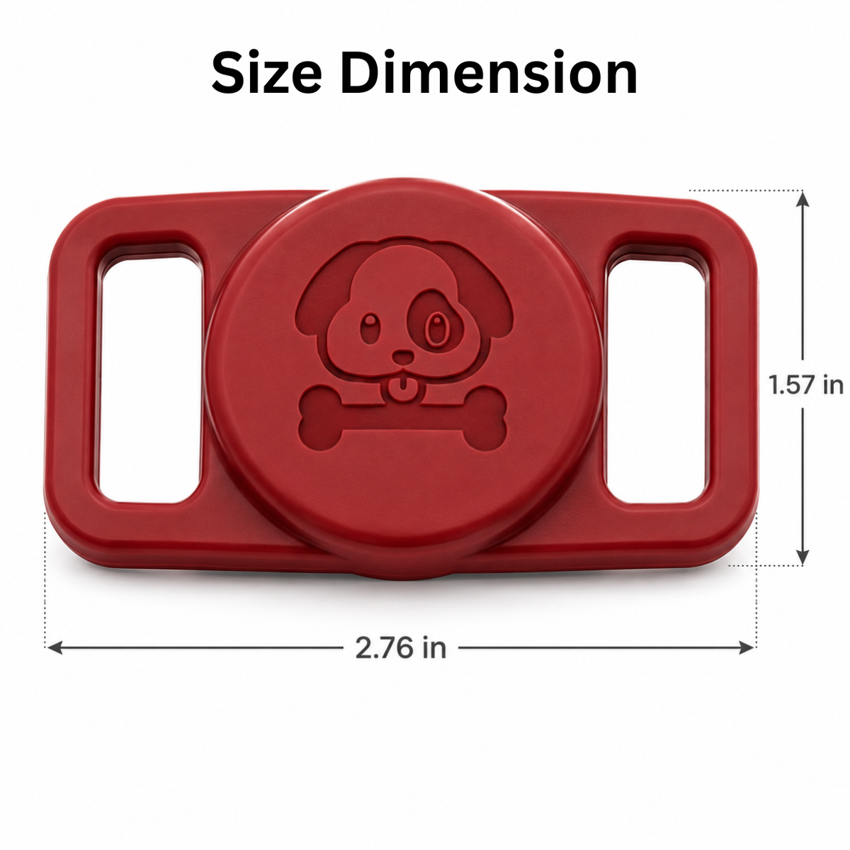 Silicone AirTag Holder for Dog & Cat Collars – Secure Pet Tracking Case