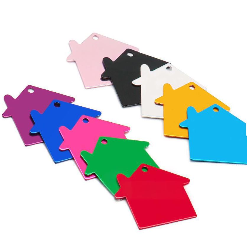 Custom Pet ID Tags – Double Sided Engraving | Home Pet Tags Aluminum Dog Tags