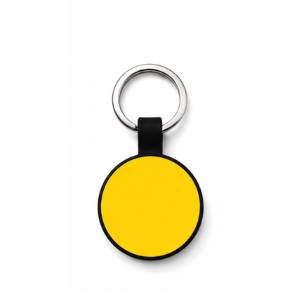 Personalized Silicone Round Pet ID Tag – Custom Dog & Cat Name Tag with Phone Number