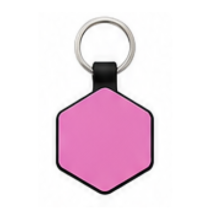 Personalized Silicone Hexagon Pet ID Tag – Custom Dog & Cat Name Tag with Phone Number