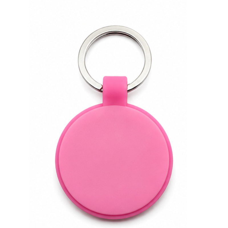 Personalized Round and Heart Silicone Pet Tag Engraved Dog Tag Cat Tag Silent Name Tag