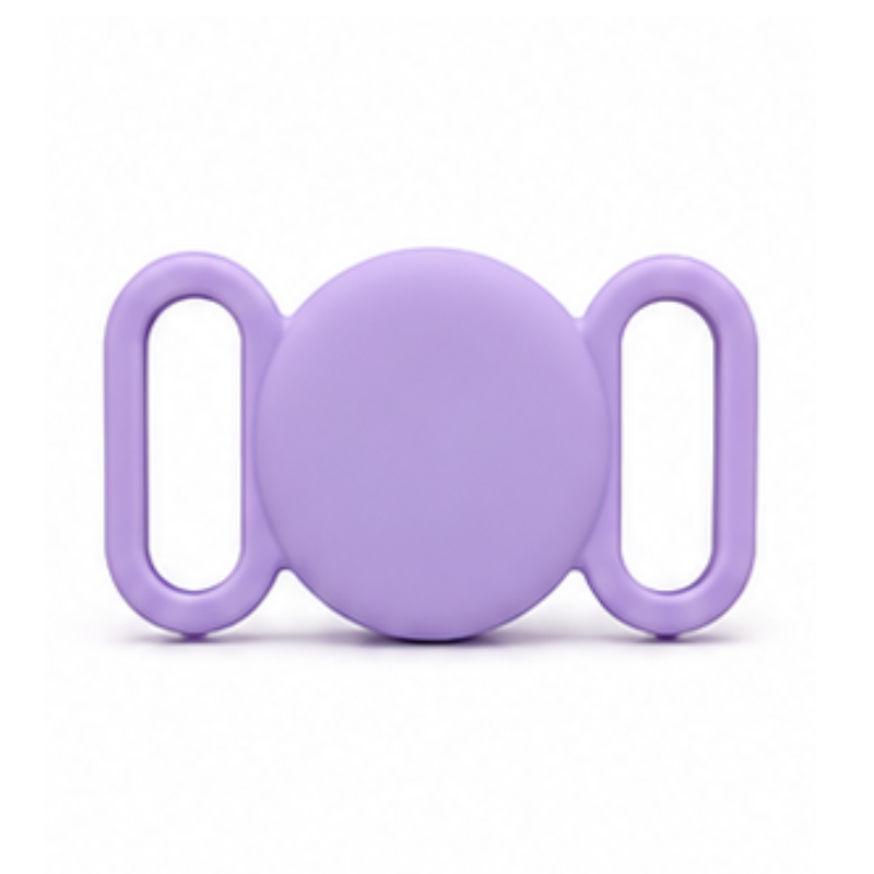 Silicone AirTag Round Holder for Dog & Cat Collars – Secure Pet Tracking Case
