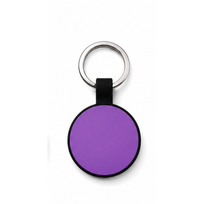 Personalized Silicone Round Pet ID Tag – Custom Dog & Cat Name Tag with Phone Number