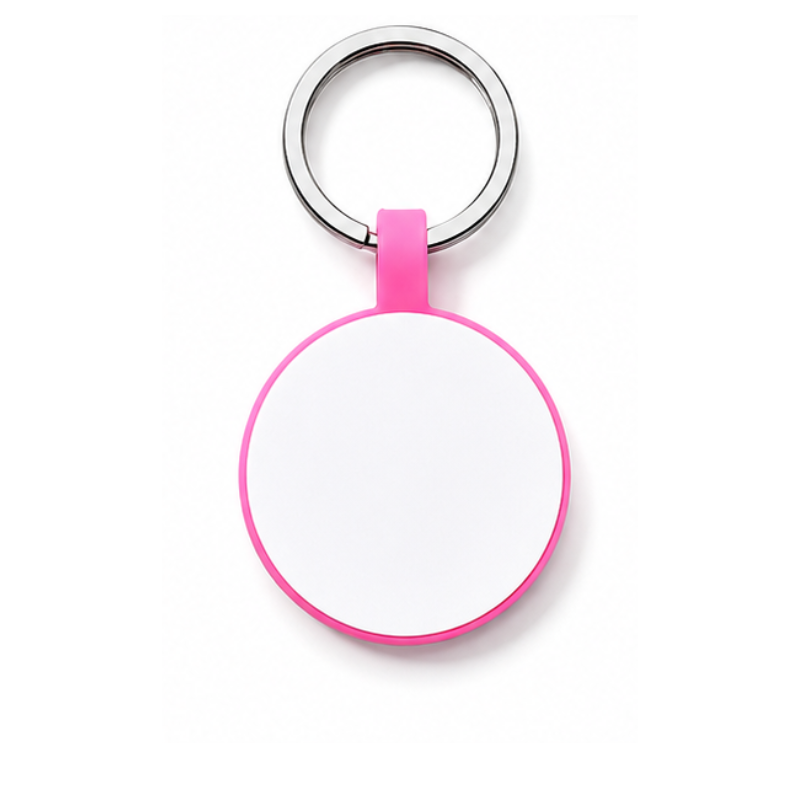 Personalized Glow-in-the-Dark Silicone Pet ID Tag – Round Custom Dog & Cat Name Tag