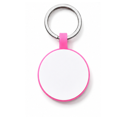 Personalized Glow-in-the-Dark Silicone Pet ID Tag – Round Custom Dog & Cat Name Tag