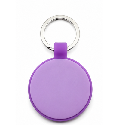Personalized Round and Heart Silicone Pet Tag Engraved Dog Tag Cat Tag Silent Name Tag