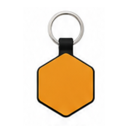 Personalized Silicone Hexagon Pet ID Tag – Custom Dog & Cat Name Tag with Phone Number