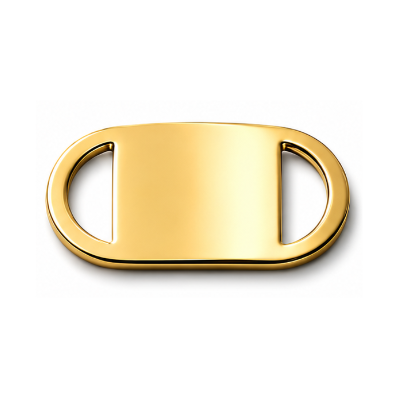 Personalized Slide-On Pet ID Tag – Stainless Steel Custom Engraved Dog & Cat Collar Name Plate