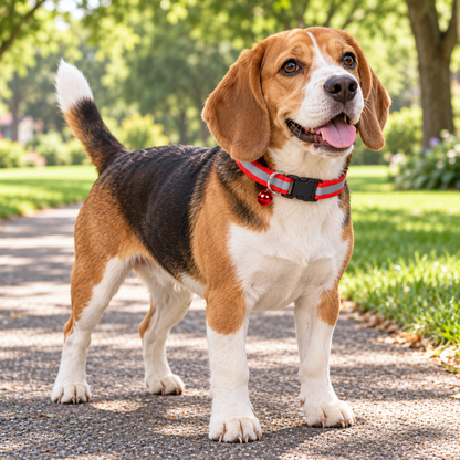 Reflective Dog, Cat Collar with Bell – Adjustable Nylon Safety Collar for Cats and Kittens