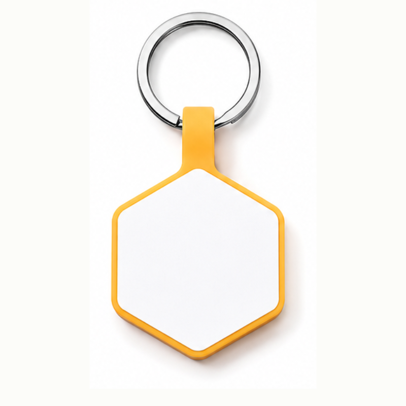 Personalized Glow-in-the-Dark Silicone Hexagon Pet ID Tag – Custom Dog & Cat Name Tag