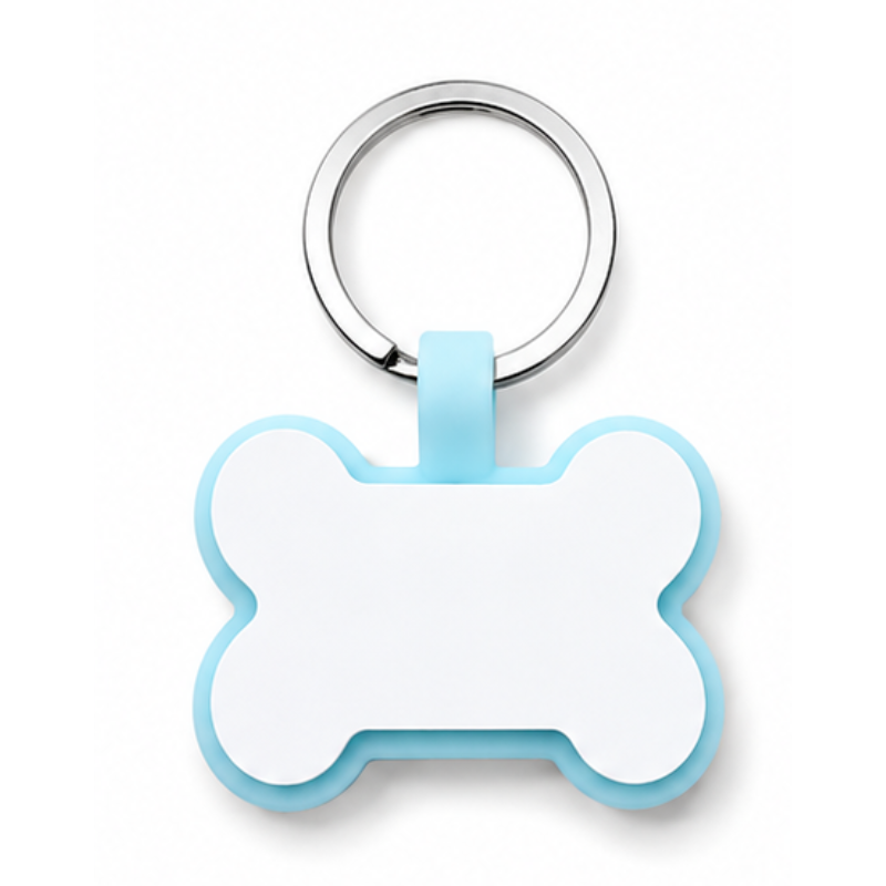 Personalized Silicone Bone Pet ID Tag – Quiet Custom Dog & Cat Name Tag