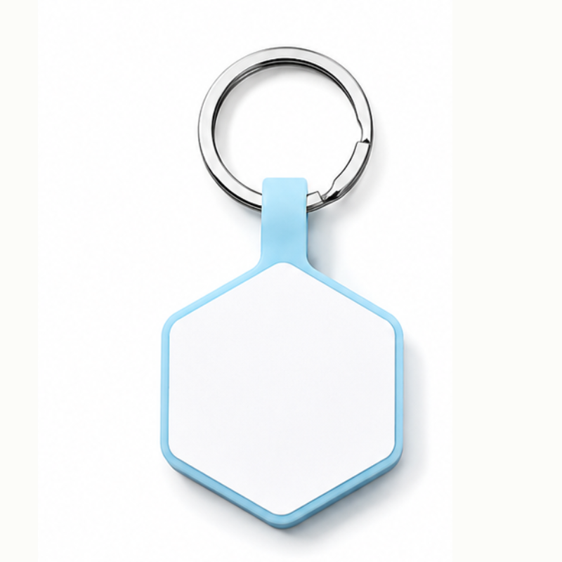 Personalized Glow-in-the-Dark Silicone Hexagon Pet ID Tag – Custom Dog & Cat Name Tag