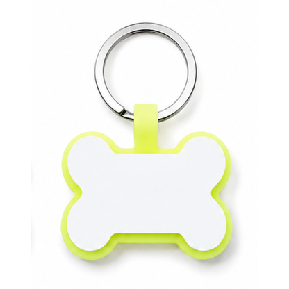 Personalized Silicone Bone Pet ID Tag – Quiet Custom Dog & Cat Name Tag