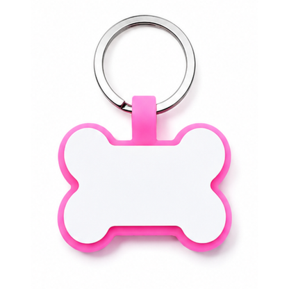 Personalized Silicone Bone Pet ID Tag – Quiet Custom Dog & Cat Name Tag