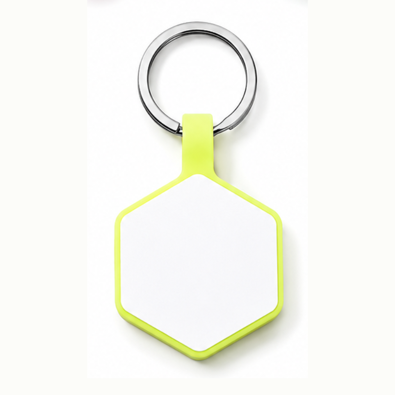 Personalized Glow-in-the-Dark Silicone Hexagon Pet ID Tag – Custom Dog & Cat Name Tag