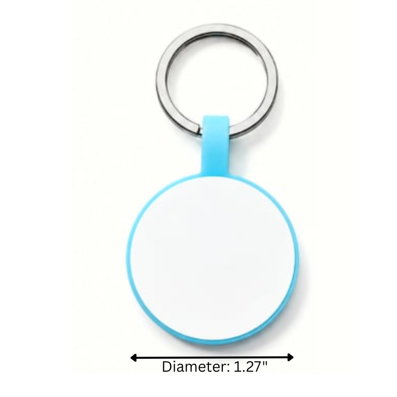 Personalized Glow-in-the-Dark Silicone Pet ID Tag – Round Custom Dog & Cat Name Tag