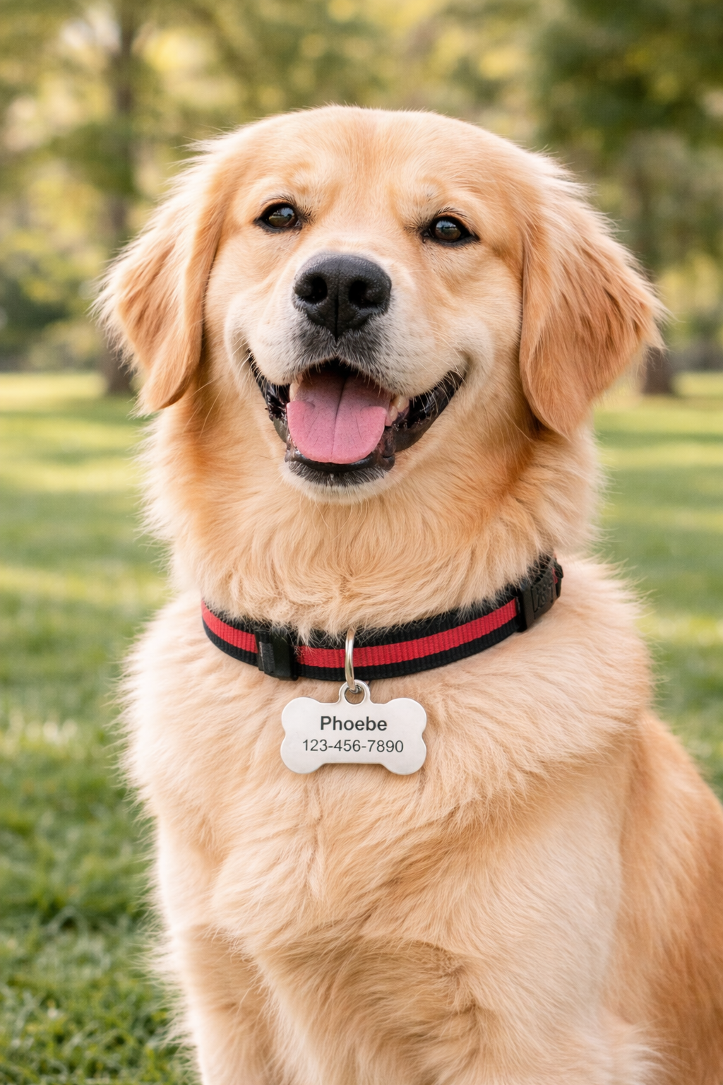 Personalized Stainless Steel Bone Pet ID Tag – Custom Engraved Dog & Cat Name Tag
