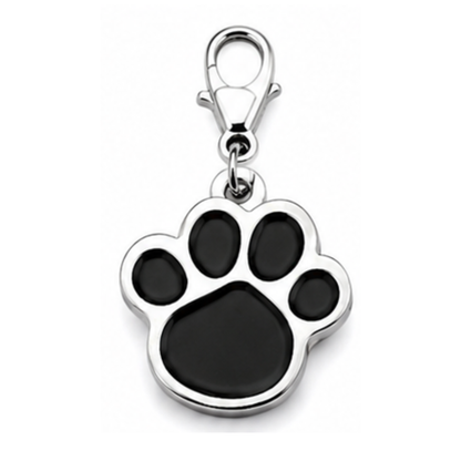 Personalized Paw Shaped Pet ID Tag, Custom Dog and Cat Name Tag with Phone Number