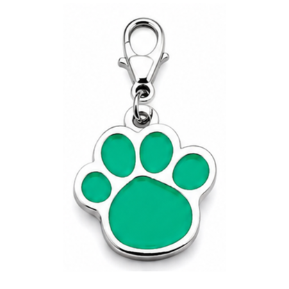 Personalized Paw Shaped Pet ID Tag, Custom Dog and Cat Name Tag with Phone Number