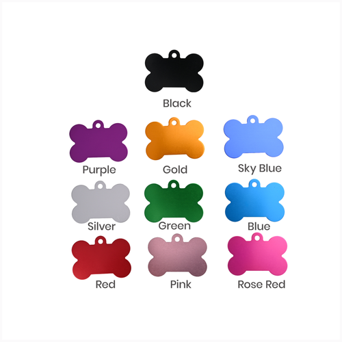 Custom Double-Sided Aluminum Dog & Cat Name Tag