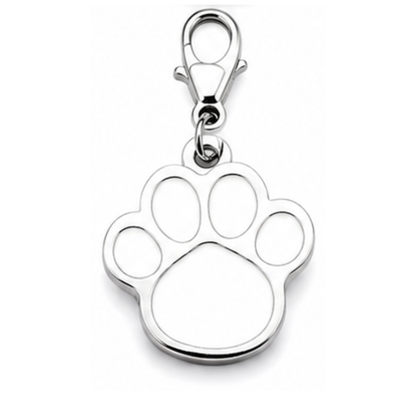 Personalized Paw Shaped Pet ID Tag, Custom Dog and Cat Name Tag with Phone Number